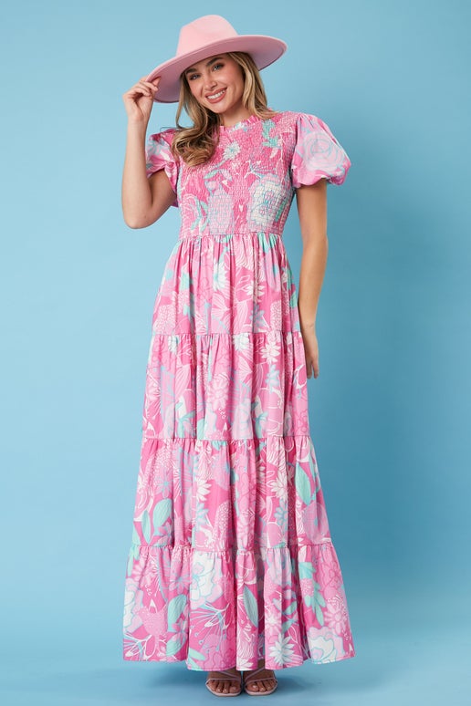 All About the Pink Maxi Dress